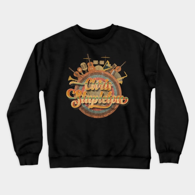 Tour Music Designs Vintage Retro - Chris Stapleton Crewneck Sweatshirt by kumurkumur